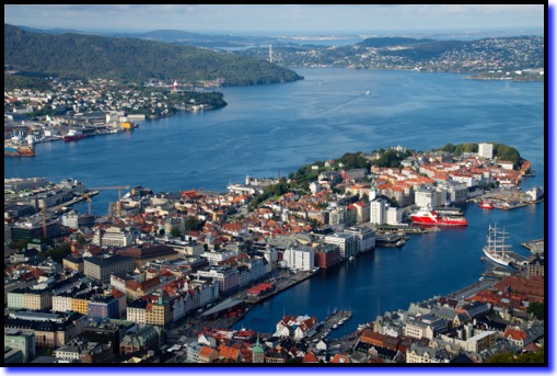 Bergen from Mt. Floen