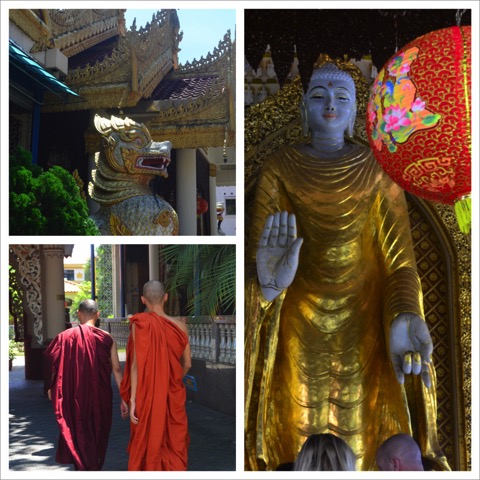 Burmese temple 2 Collage