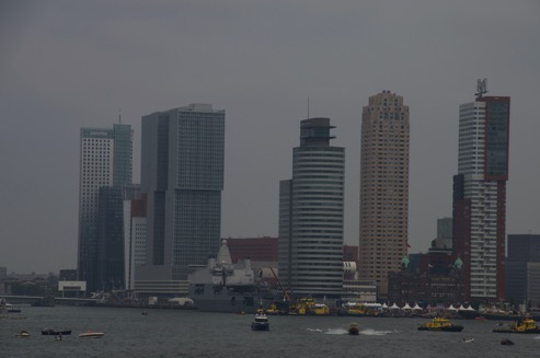 Rotterdam modern skyline