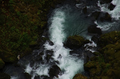 dramatic waterfall