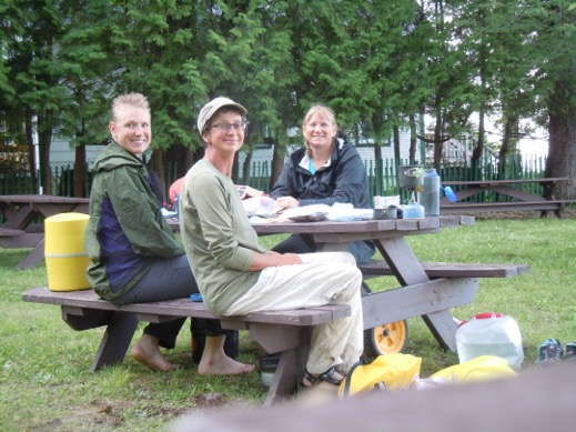 Laurie Chandler with Chris and Megan
